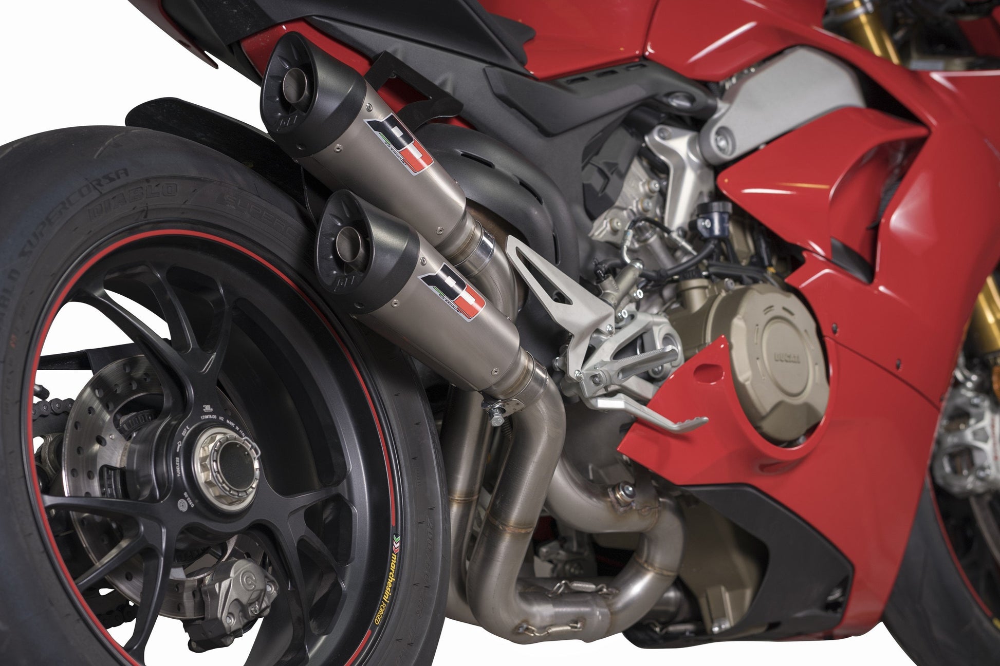 QD EXHAUST Ducati Panigale V4 (18/24) Semi-Full Dual Exhaust System "Gunshot" (EU homologated) – Accessories in the 2WheelsHero Motorcycle Aftermarket Accessories and Parts Online Shop