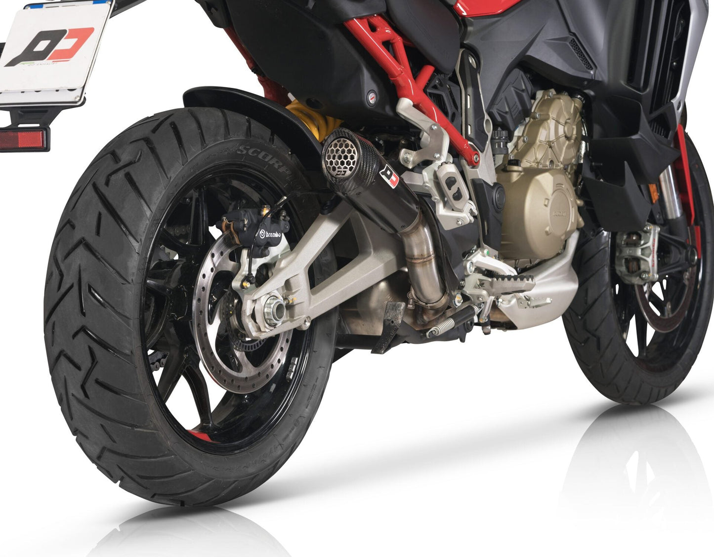 QD EXHAUST Ducati Multistrada V4 (2021+) Titanium Slip-on Exhaust "Gunshot" (EU homologated; dark) – Accessories in the 2WheelsHero Motorcycle Aftermarket Accessories and Parts Online Shop