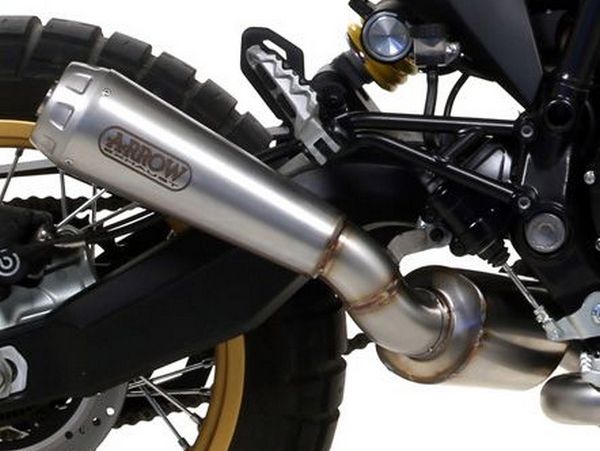 ARROW 71673MI+71865PRI Ducati Scrambler 800 Desert Sled (17/22) Slip-on Exhaust "Pro Race" (stainless steel) – Accessories in the 2WheelsHero Motorcycle Aftermarket Accessories and Parts Online Shop