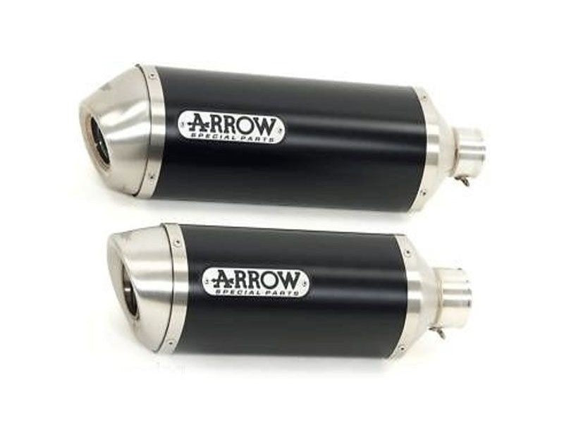 ARROW 71748AON+71410MI Aprilia Shiver 750 (2007+) Dark Aluminum Slip-on Exhaust "E9" – Accessories in the 2WheelsHero Motorcycle Aftermarket Accessories and Parts Online Shop