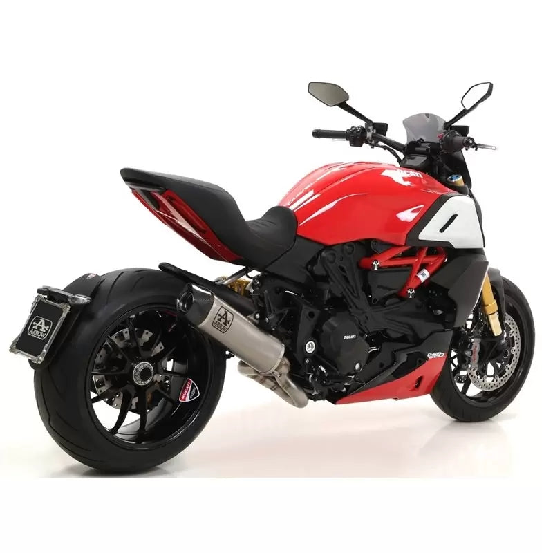 ARROW 71741KZ+71924AK Ducati Diavel 1260 (19/22) Slip-on Exhaust "Indy Race" (aluminum) – Accessories in the 2WheelsHero Motorcycle Aftermarket Accessories and Parts Online Shop