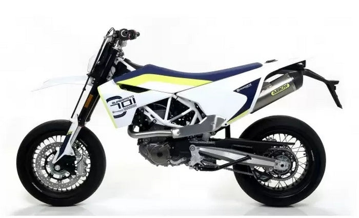 ARROW 72143KZ+72623PK Husqvarna 701 Enduro/Supermoto (2017+) Titanium Slip-on Exhaust "Race Tech" – Accessories in the 2WheelsHero Motorcycle Aftermarket Accessories and Parts Online Shop