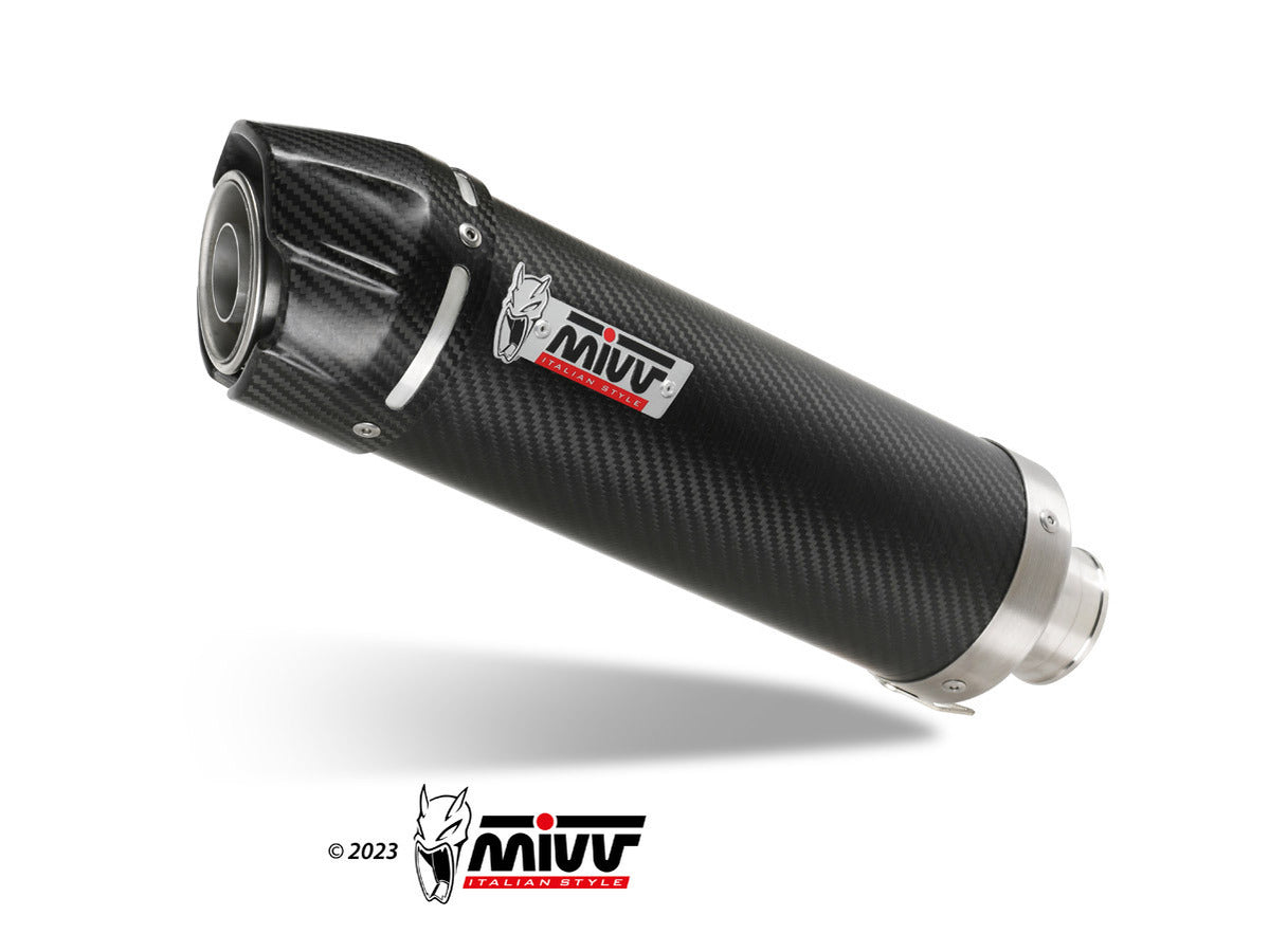 MIVV K.038 KAWASAKI NINJA 300 / Z 300 ( 2013 / 16 ) Slip On Exhaust "GP" (carbon + cap; approved) – Accessories in the 2WheelsHero Motorcycle Aftermarket Accessories and Parts Online Shop