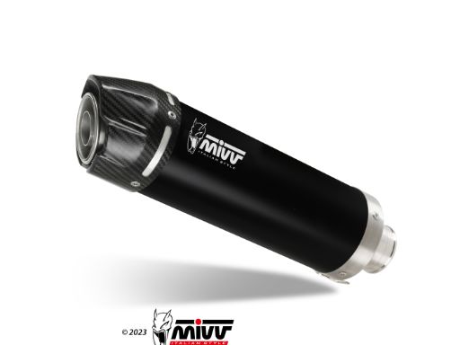 MIVV Y.013 YAMAHA YZF 600 R6 (2003 - 2005) SLIP-ON Exhaust "GP" (Black + carbon cap; approved) – Accessories in the 2WheelsHero Motorcycle Aftermarket Accessories and Parts Online Shop