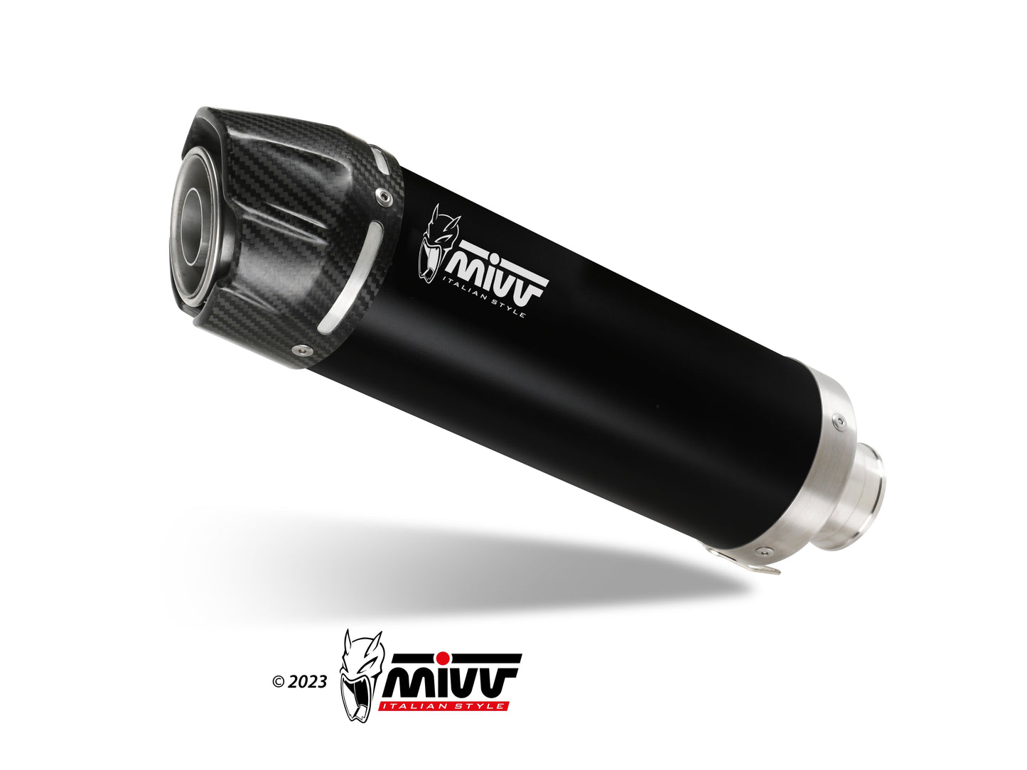 MIVV K.038 KAWASAKI NINJA 300 / Z 300 ( 2013 / 16 ) Slip On Exhaust "GP" (black + carbon cap; approved) – Accessories in the 2WheelsHero Motorcycle Aftermarket Accessories and Parts Online Shop
