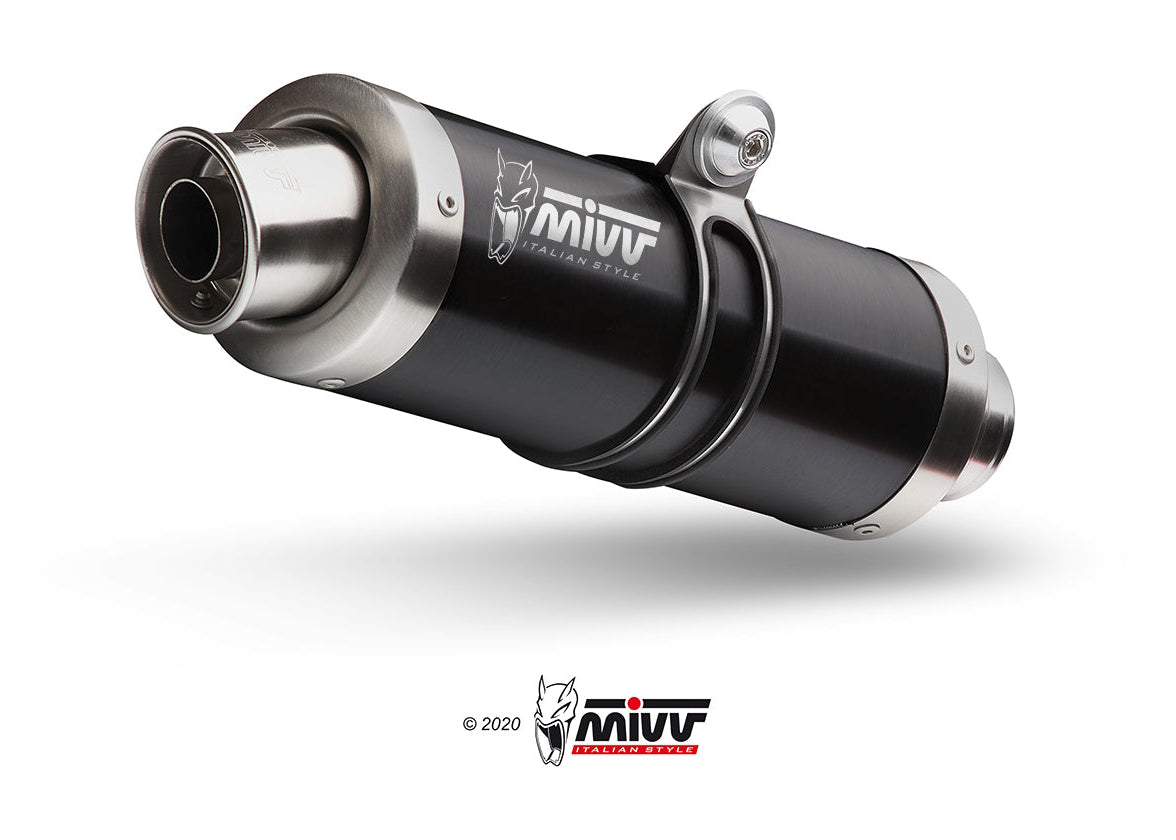 MIVV A.004 Aprilia RSV 1000 (04/08) Dual Slip-on Exhaust "GP" (black;not approved) – Accessories in the 2WheelsHero Motorcycle Aftermarket Accessories and Parts Online Shop