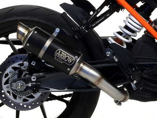 ARROW 71536GPI KTM 390 Duke (17/20) Dark Steel Slip-on Exhaust "GP2" – Accessories in the 2WheelsHero Motorcycle Aftermarket Accessories and Parts Online Shop