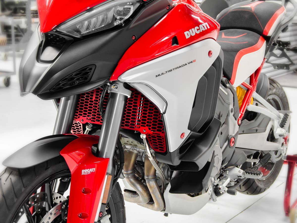 GR10 - DUCABIKE Ducati Multistrada V4 (2021+) Radiators Guard – Accessories in the Motodeal Motorcycle Aftermarket Accessories and Parts Online Shop