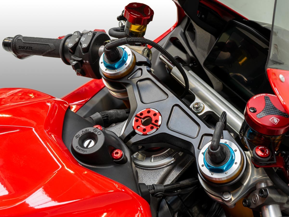 DBK DUCABIKE GS03 Ducati Panigale V4 (2025+) Steering Head Ring Nut – Accessories in the Motodeal Motorcycle Aftermarket Accessories and Parts Online Shop