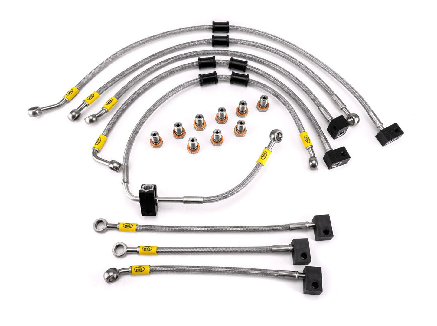 HEL PERFORMANCE HBF9559 Yamaha TDM900A ABS (05/10) Flexible Braided Brake Lines Kit (ABS replacement) – Accessories in the 2WheelsHero Motorcycle Aftermarket Accessories and Parts Online Shop