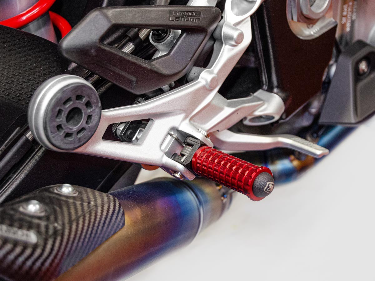 KAPM03 - DBK Moto Guzzi Footpeg Supports (pilot) – Accessories in the Motodeal Motorcycle Aftermarket Accessories and Parts Online Shop