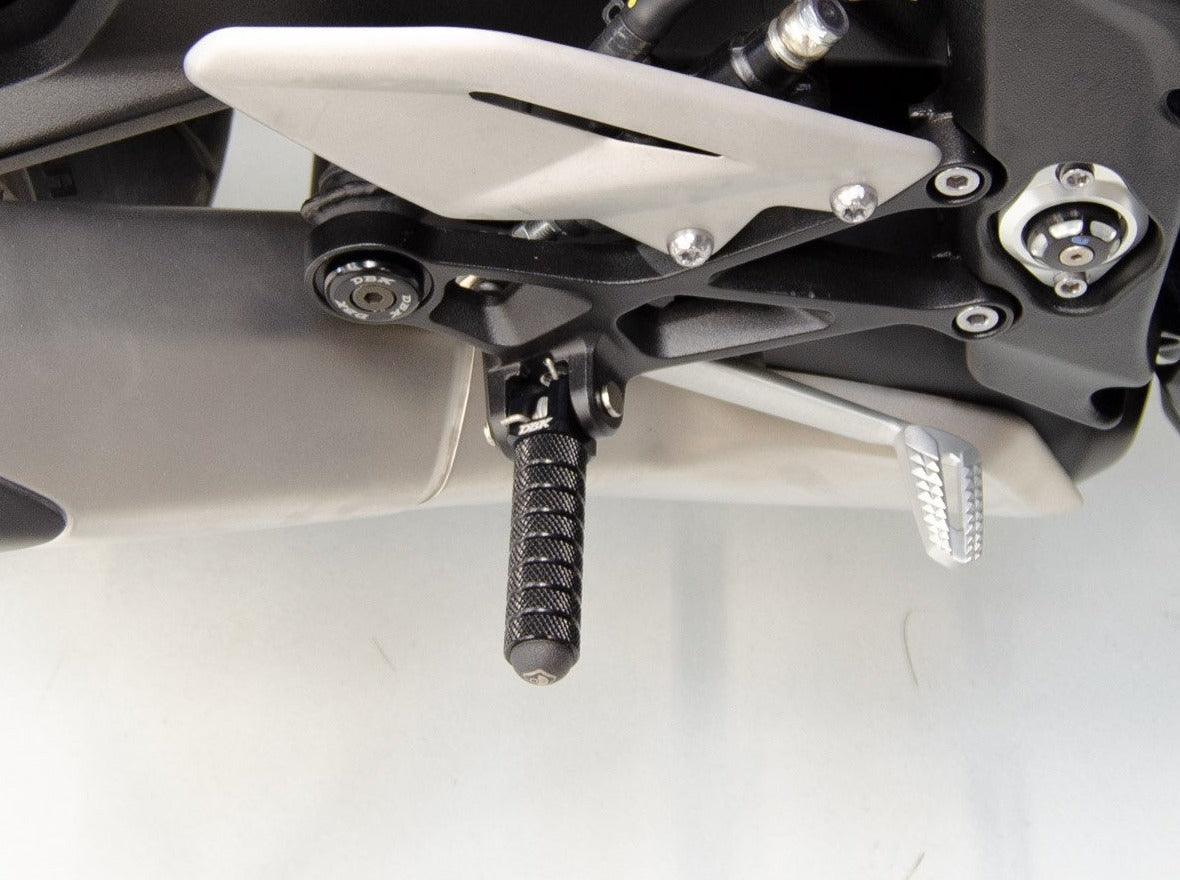 KPDM01 - DBK Triumph Street Triple 765 / Speed Triple 1200 Footpegs (sport) – Accessories in the Motodeal Motorcycle Aftermarket Accessories and Parts Online Shop