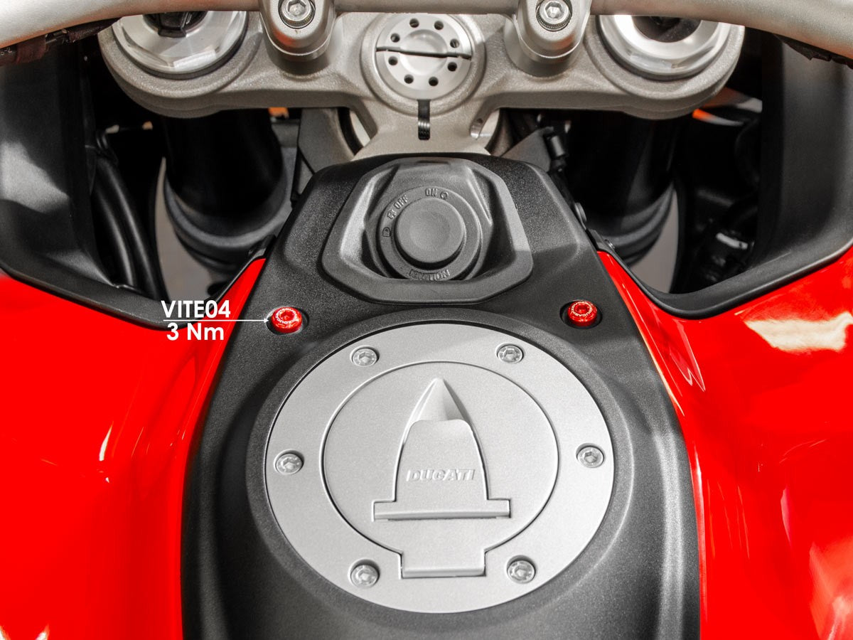 KVT04 - DUCABIKE Ducati Multistrada V4 (2021+) Fuel Tank Cover Screws – Accessories in the Motodeal Motorcycle Aftermarket Accessories and Parts Online Shop
