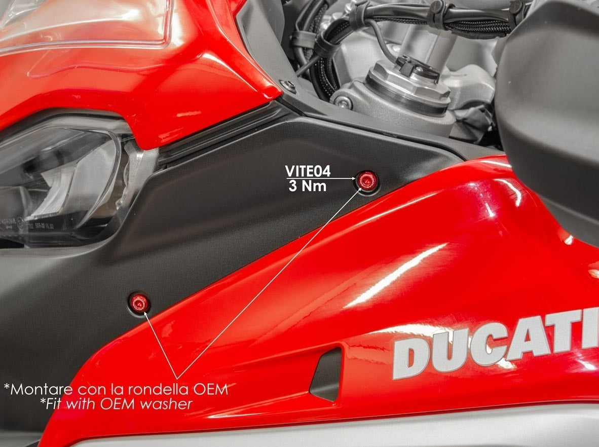 KVT05 - DUCABIKE Ducati Multistrada V4 (2021+) Air Conveyors Screw Kit – Accessories in the Motodeal Motorcycle Aftermarket Accessories and Parts Online Shop