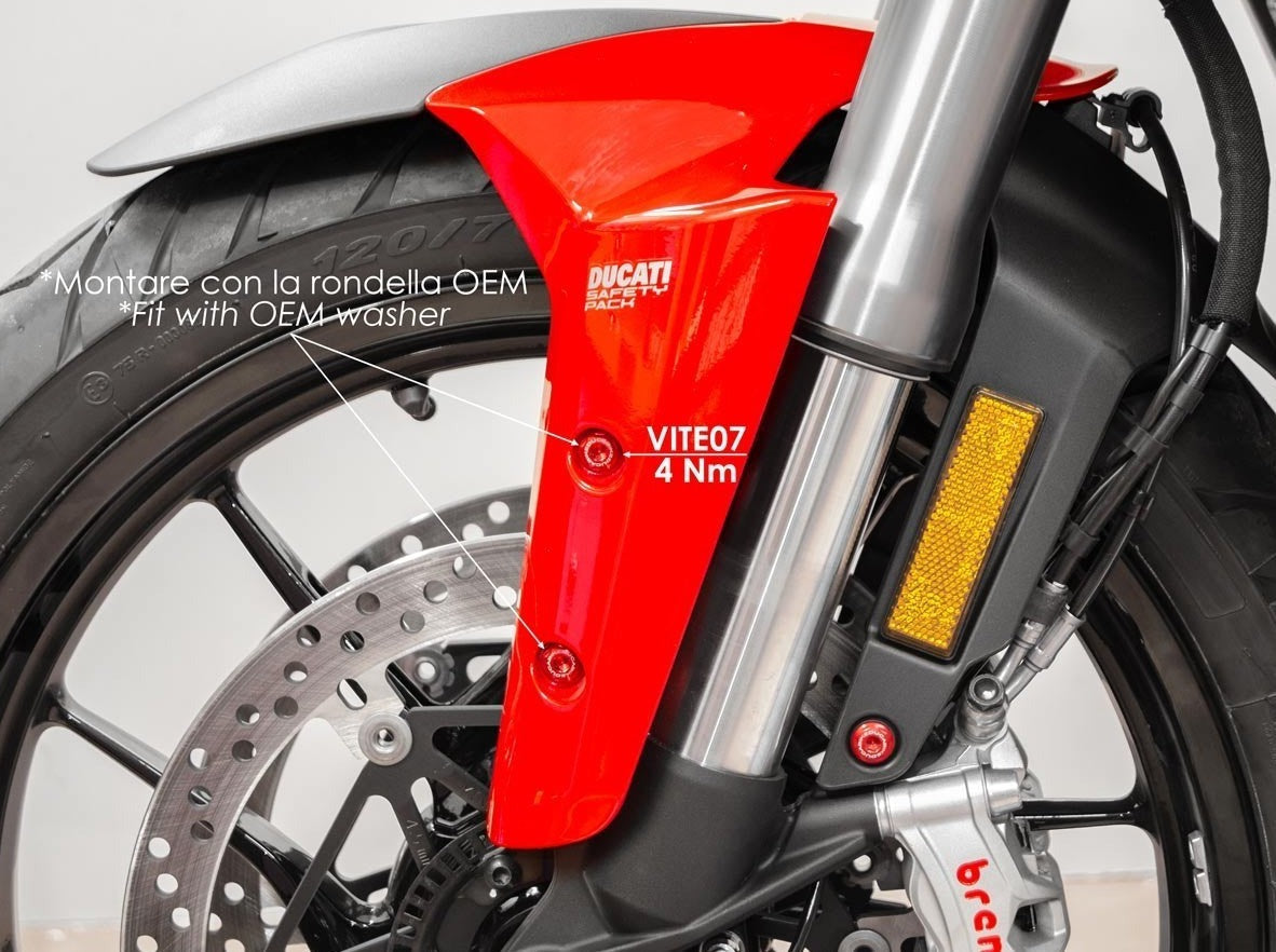 KVT10 - DUCABIKE Ducati Multistrada V4 (2021+) Front Fender Screw Kit – Accessories in the Motodeal Motorcycle Aftermarket Accessories and Parts Online Shop