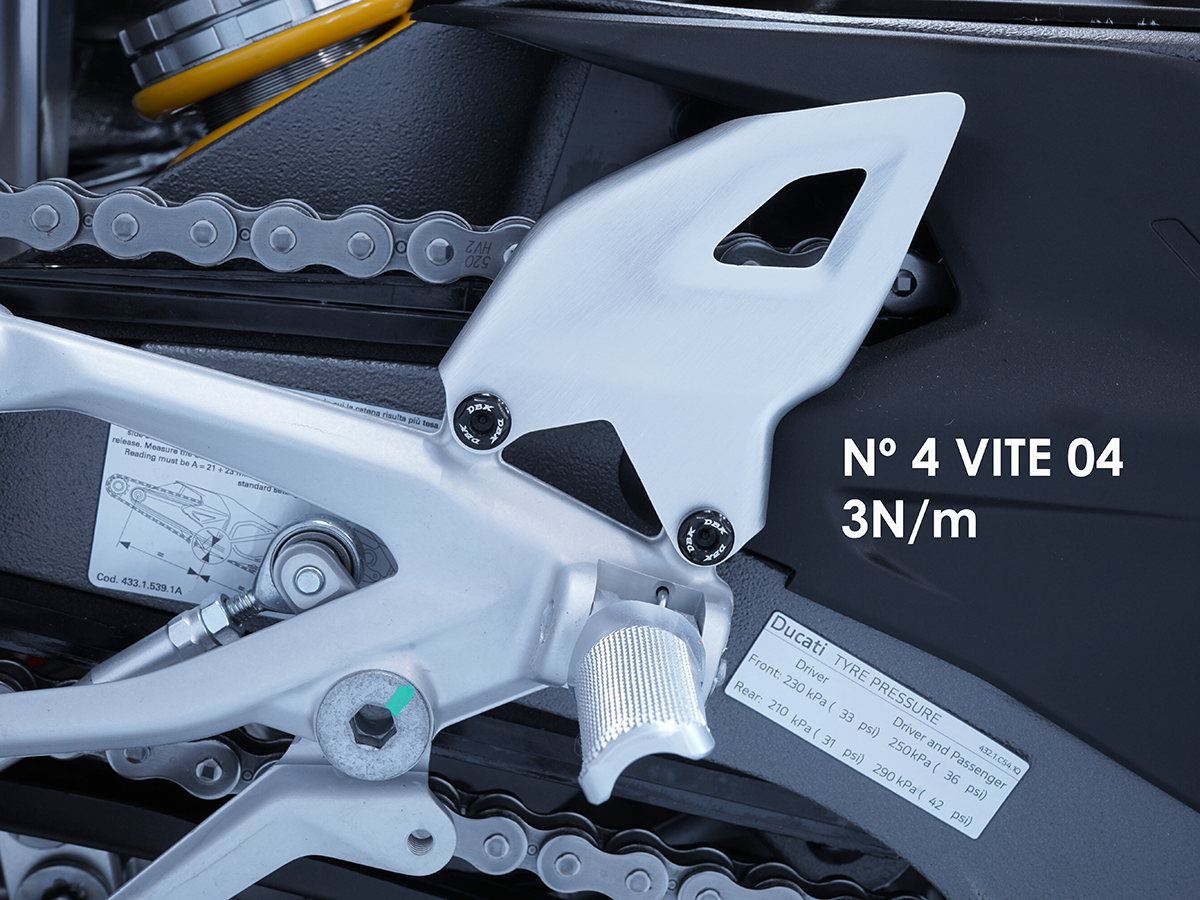 DBK DUCABIKE KVT103 Ducati Panigale V4 Heel Guards Screws Kit – Accessories in the Motodeal Motorcycle Aftermarket Accessories and Parts Online Shop