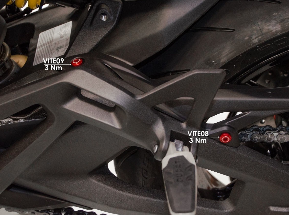 KVT12 - DUCABIKE Ducati Monster 937 (2021+) Rear Fender Screw Kit – Accessories in the Motodeal Motorcycle Aftermarket Accessories and Parts Online Shop