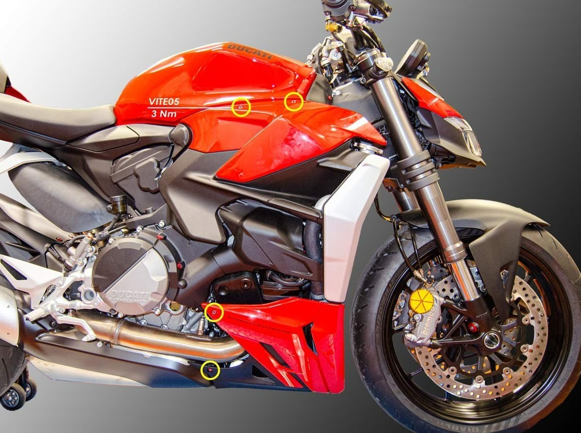 KVT23 - DUCABIKE Ducati Streetfighter V2 (2022+) Side Fairing Screws Kit – Accessories in the Motodeal Motorcycle Aftermarket Accessories and Parts Online Shop