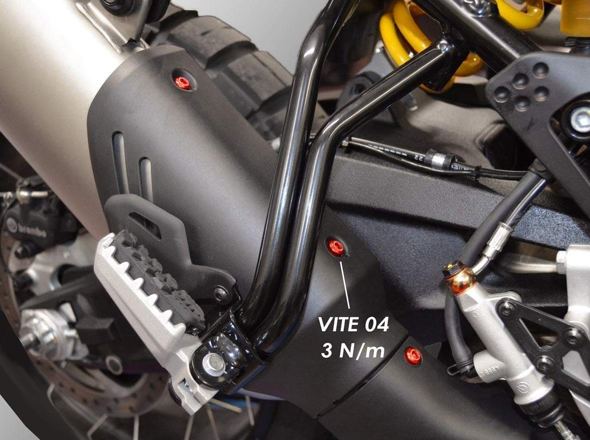 KVT33 - DUCABIKE Ducati DesertX 937 (2022+) Silencer Cover Screw Kit – Accessories in the Motodeal Motorcycle Aftermarket Accessories and Parts Online Shop