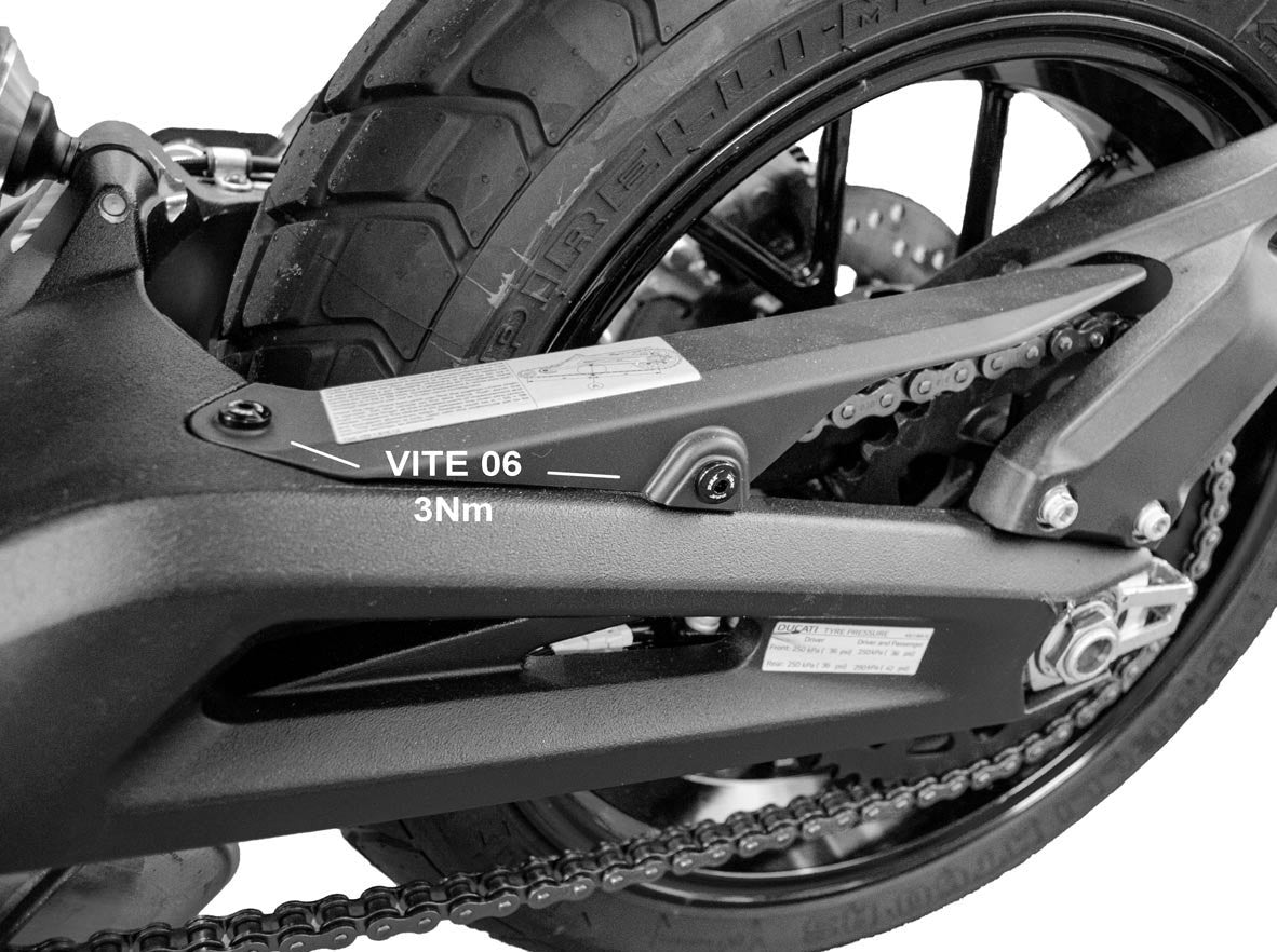 KVT38 - DUCABIKE Ducati Scrambler 800 (2023+) Chain Guard Screw Kit – Accessories in the Motodeal Motorcycle Aftermarket Accessories and Parts Online Shop