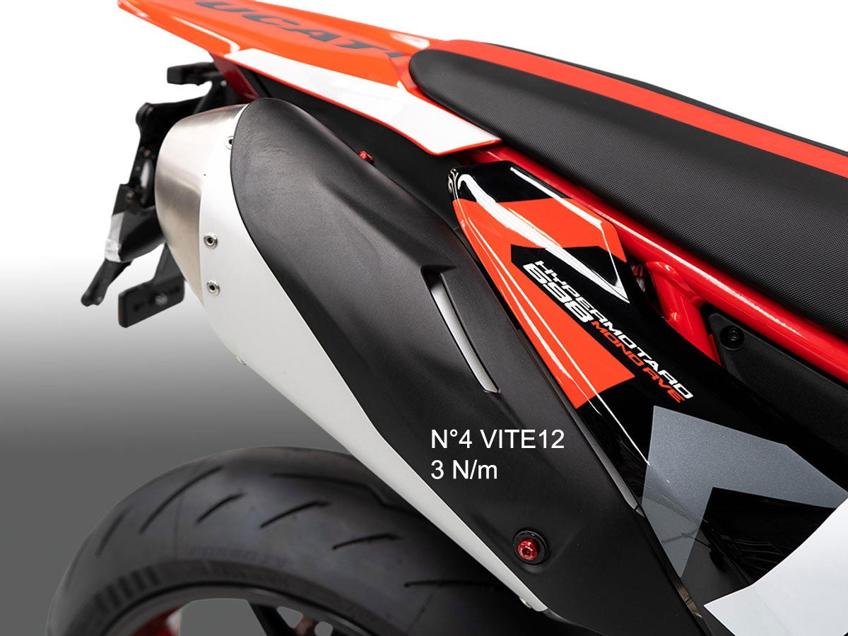 KVT78 - DBK Ducati Hypermotard 698 Mono / RVE (2024+) Upper Exhaust Cover Screw Kit – Accessories in the Motodeal Motorcycle Aftermarket Accessories and Parts Online Shop