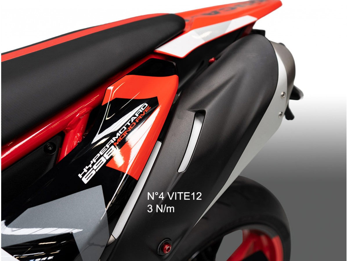 KVT78 - DBK Ducati Hypermotard 698 Mono / RVE (2024+) Upper Exhaust Cover Screw Kit – Accessories in the Motodeal Motorcycle Aftermarket Accessories and Parts Online Shop