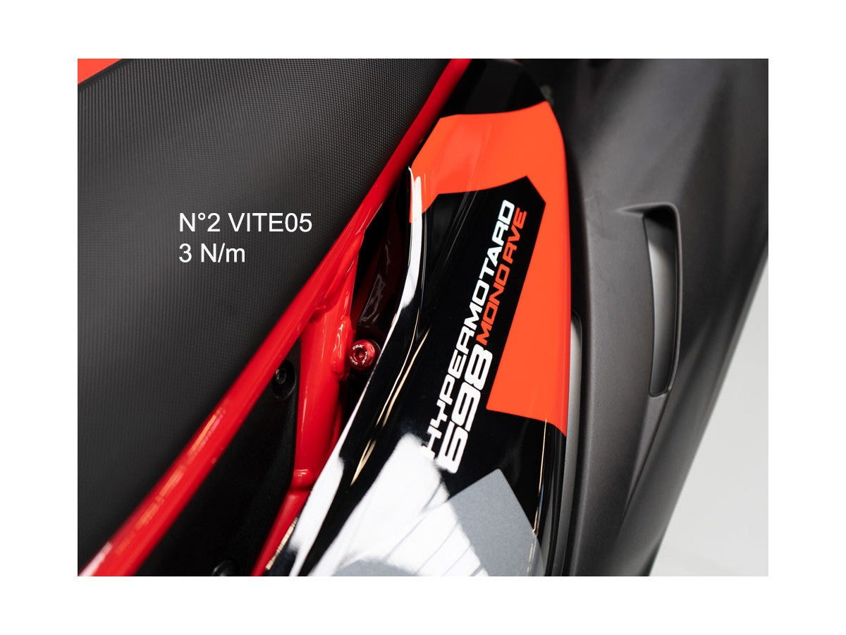 KVT79 - DBK Ducati Hypermotard 698 Mono / RVE (2024+) Saddle Side Panel Screw Kit – Accessories in the Motodeal Motorcycle Aftermarket Accessories and Parts Online Shop