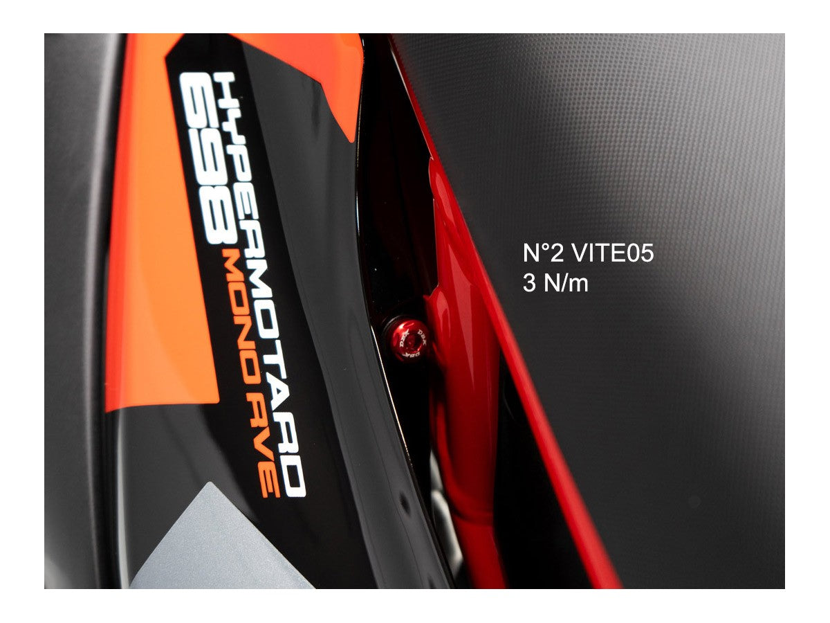 KVT79 - DBK Ducati Hypermotard 698 Mono / RVE (2024+) Saddle Side Panel Screw Kit – Accessories in the Motodeal Motorcycle Aftermarket Accessories and Parts Online Shop