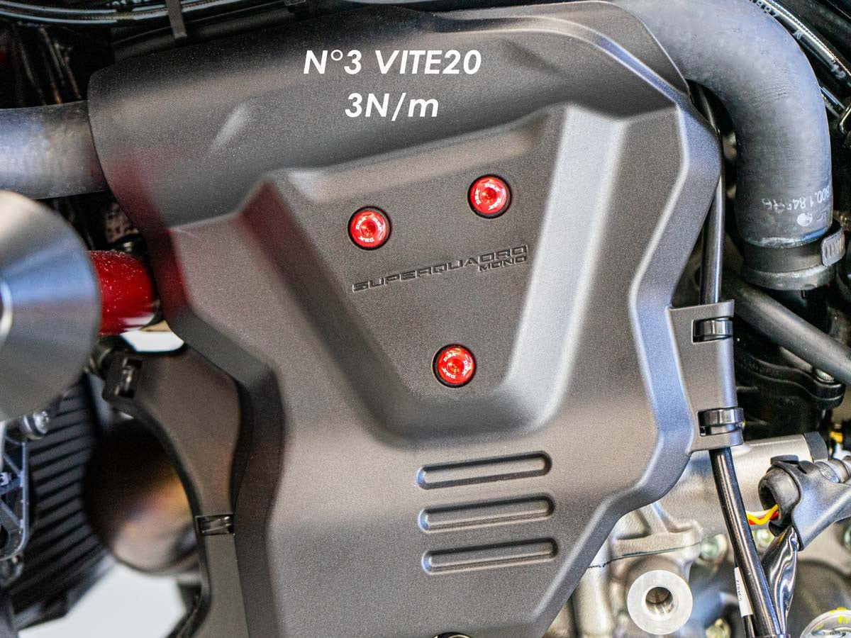 KVT82 - DBK Ducati Hypermotard 698 Mono (2024+) Left Engine Cover Screw Kit – Accessories in the Motodeal Motorcycle Aftermarket Accessories and Parts Online Shop