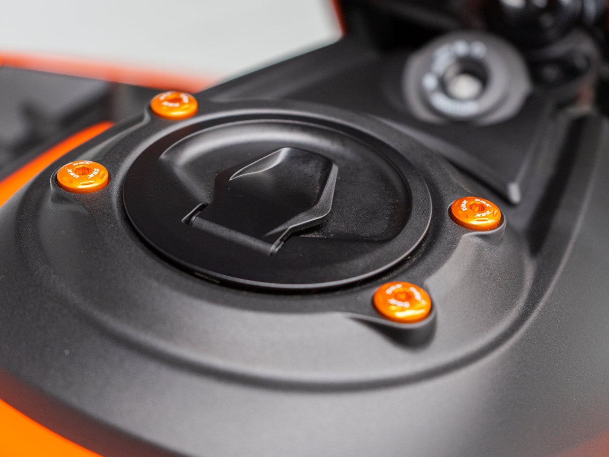 KVT91 - DBK KTM 990 Duke (2024+) Fuel Tank Cap Screws Kit (left side) – Accessories in the Motodeal Motorcycle Aftermarket Accessories and Parts Online Shop