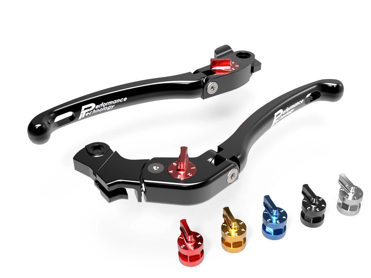 LE04 - PERFORMANCE TECHNOLOGY Ducati Adjustable Handlebar Levers "Eco GP 1" – Accessories in the Motodeal Motorcycle Aftermarket Accessories and Parts Online Shop