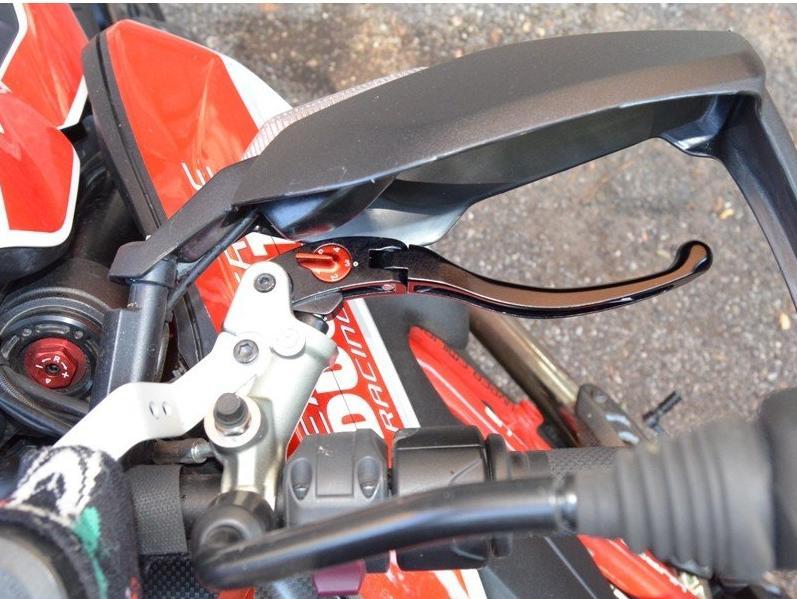 LE05 - PERFORMANCE TECHNOLOGY Ducati "Eco GP 1" Adjustable Handlebar Levers – Accessories in the Motodeal Motorcycle Aftermarket Accessories and Parts Online Shop