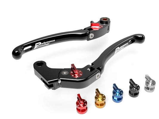 LE06 - PERFORMANCE TECHNOLOGY Aprilia / Yamaha Adjustable Handlebar Levers "Eco GP 1" – Accessories in the Motodeal Motorcycle Aftermarket Accessories and Parts Online Shop