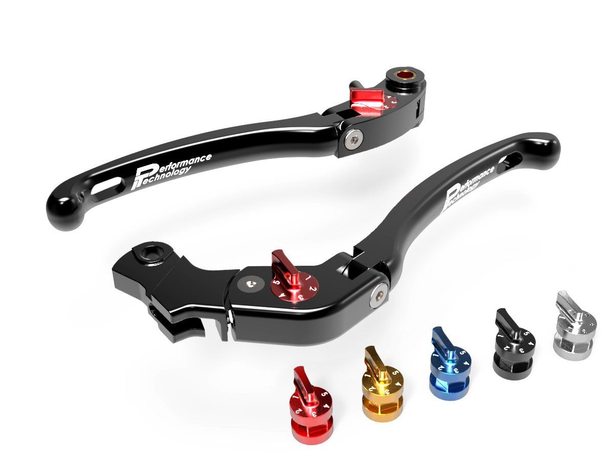 LE09 - PERFORMANCE TECHNOLOGY Ducati Adjustable Handlebar Levers "Eco GP 1" – Accessories in the Motodeal Motorcycle Aftermarket Accessories and Parts Online Shop