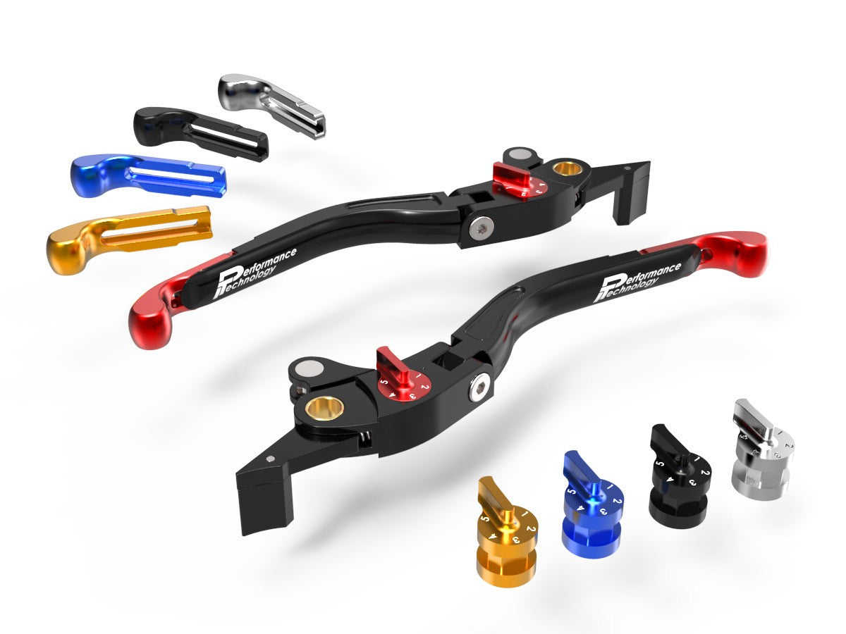LEA07 - PERFORMANCE TECHNOLOGY Yamaha T-MAX Adjustable Handlebar Levers "Eco GP 2" – Accessories in the Motodeal Motorcycle Aftermarket Accessories and Parts Online Shop