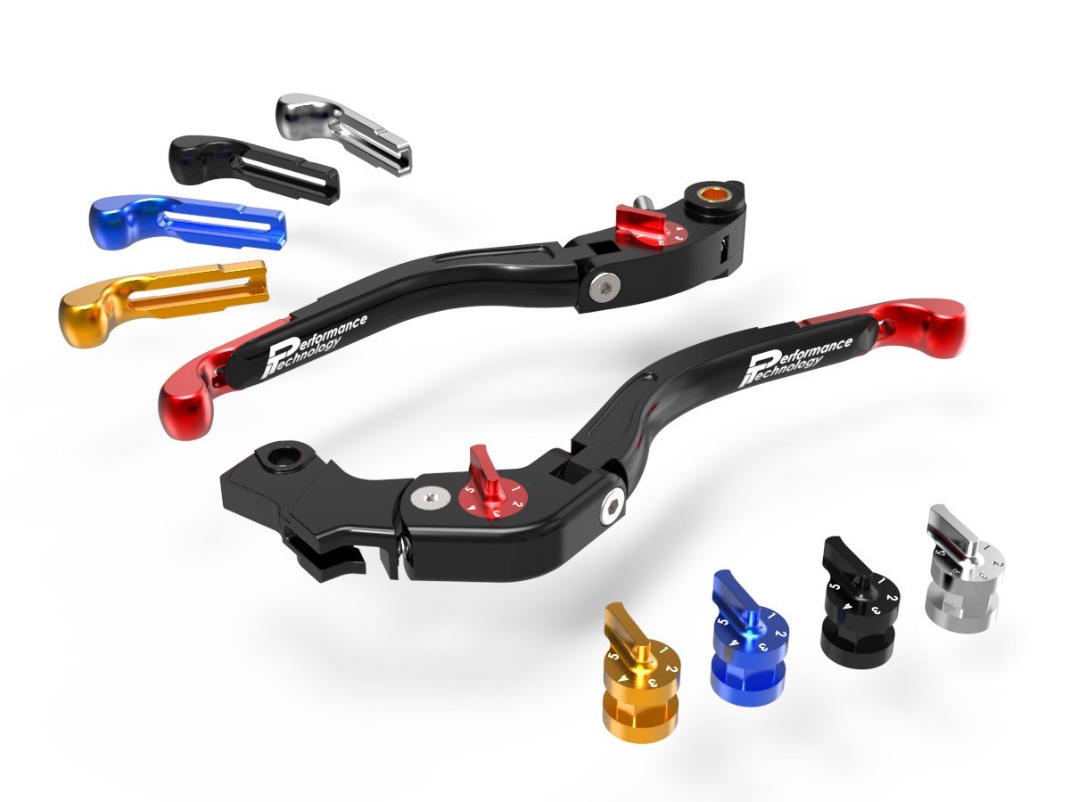 LEA09 - PERFORMANCE TECHNOLOGY Ducati Adjustable Handlebar Levers "Eco GP 2" – Accessories in the Motodeal Motorcycle Aftermarket Accessories and Parts Online Shop