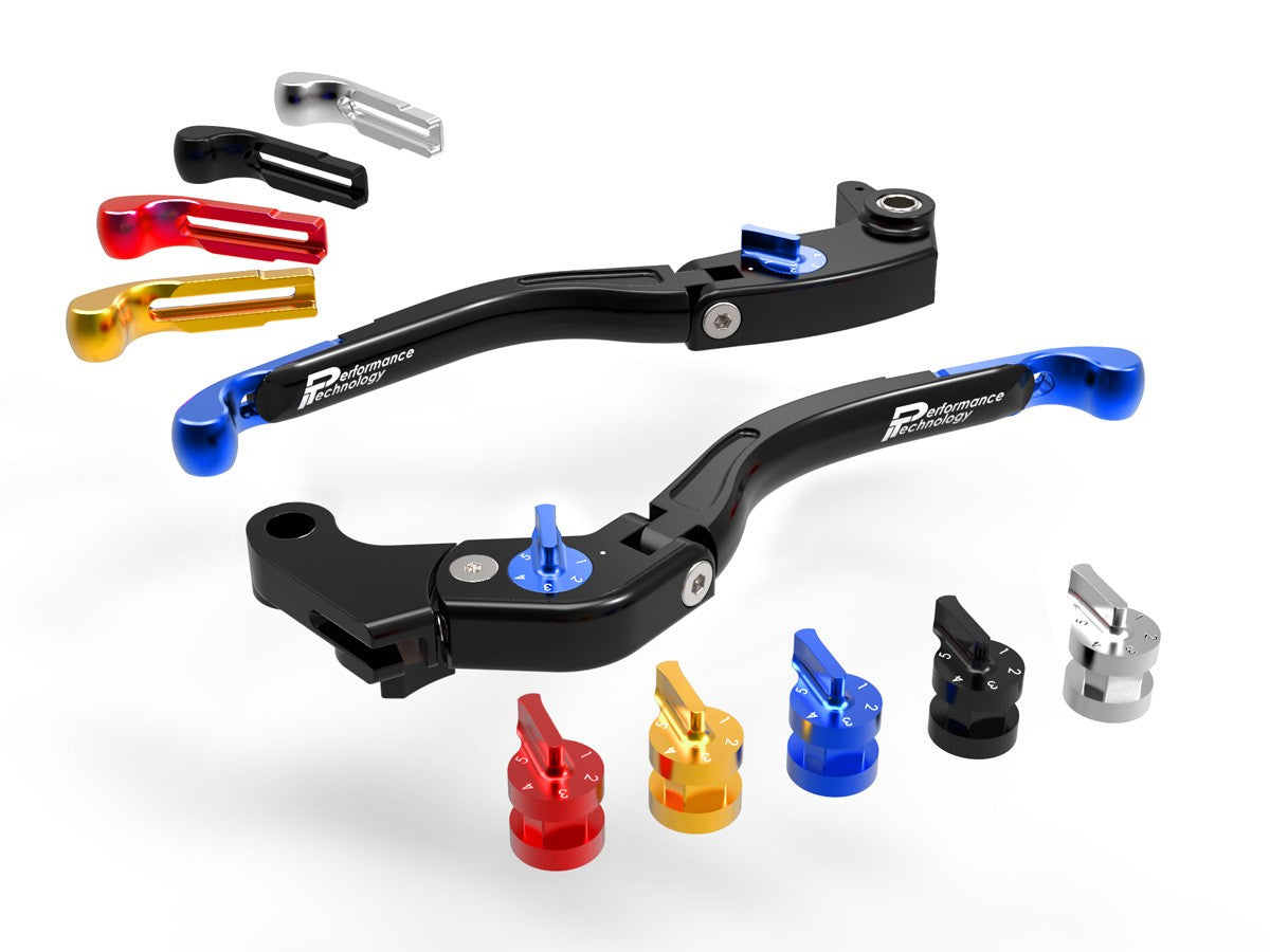 LEA11 - PERFORMANCE TECHNOLOGY Yamaha YZF-R1 / YZF-R6 Handlebar Levers "Eco GP 2" (adjustable) – Accessories in the Motodeal Motorcycle Aftermarket Accessories and Parts Online Shop