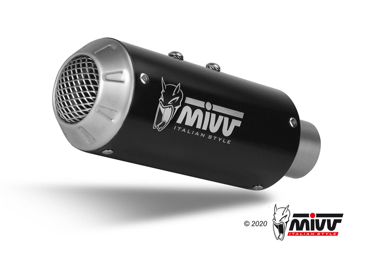 MIVV A.012 Aprilia TuonoV4 1100(18/20) Slip-on Exhaust "MK3" (black; not approved) – Accessories in the 2WheelsHero Motorcycle Aftermarket Accessories and Parts Online Shop