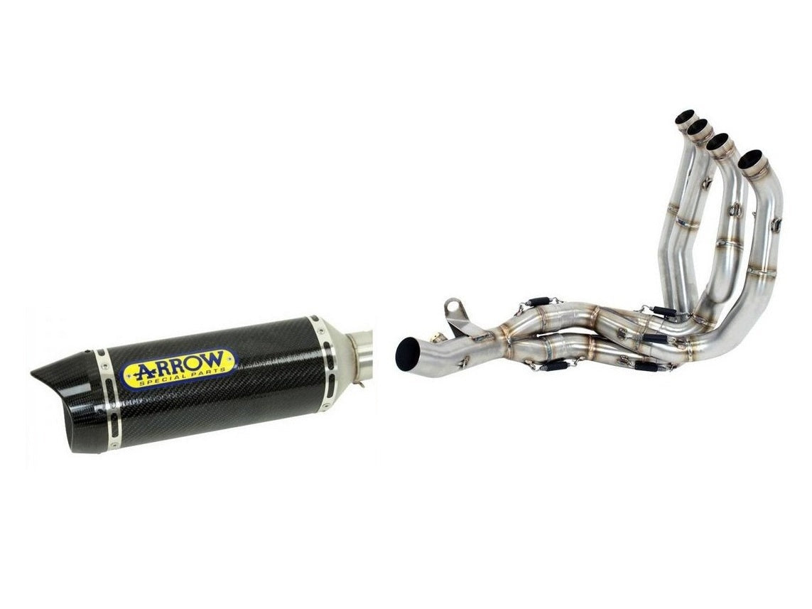 ARROW 71428MI+71110MK MV Agusta Brutale 1090RR (2010+) Carbon Full Exhaust System "Competition Evo Thunder" (racing) – Accessories in the 2WheelsHero Motorcycle Aftermarket Accessories and Parts Online Shop