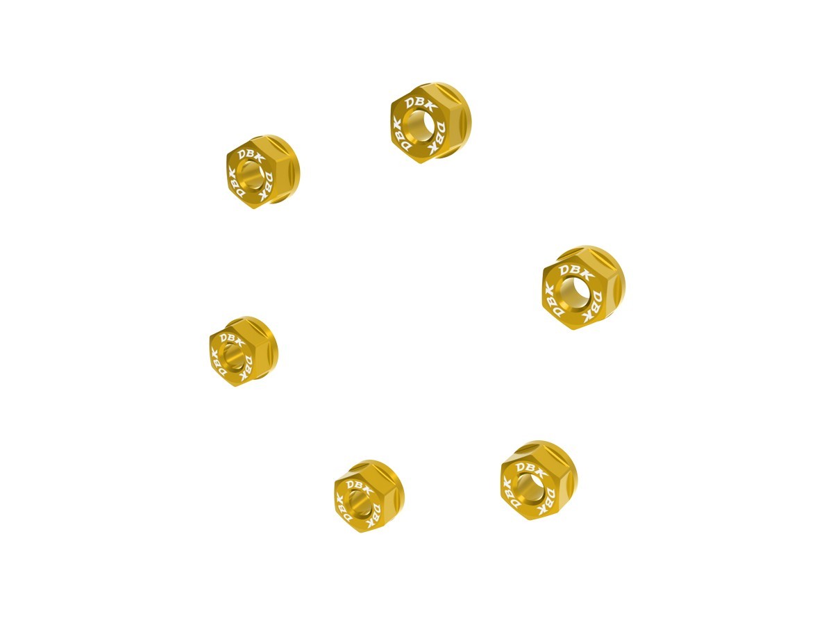 DBK DUCABIKE 6DSB04 Ducati Multistrada / Panigale V2 (2025+) Rear Sprocket Carrier Nuts Set (M8 x 1.25) – Accessories in the Motodeal Motorcycle Aftermarket Accessories and Parts Online Shop