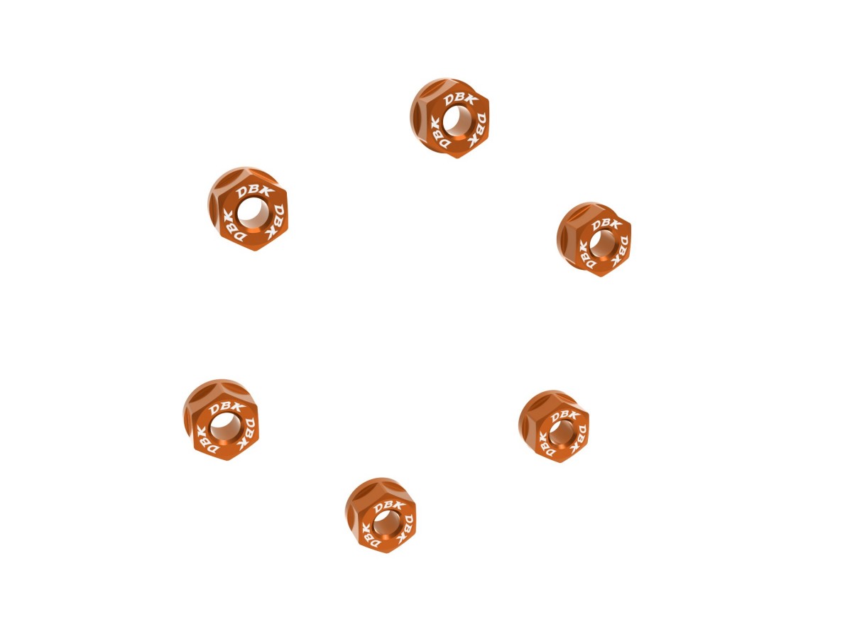 DBK DUCABIKE 6DSB04 Ducati Multistrada / Panigale V2 (2025+) Rear Sprocket Carrier Nuts Set (M8 x 1.25) – Accessories in the Motodeal Motorcycle Aftermarket Accessories and Parts Online Shop