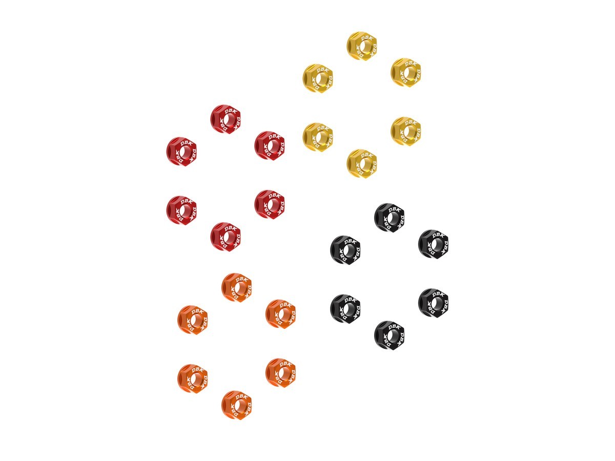 DBK DUCABIKE 6DSB04 Ducati Multistrada / Panigale V2 (2025+) Rear Sprocket Carrier Nuts Set (M8 x 1.25) – Accessories in the Motodeal Motorcycle Aftermarket Accessories and Parts Online Shop