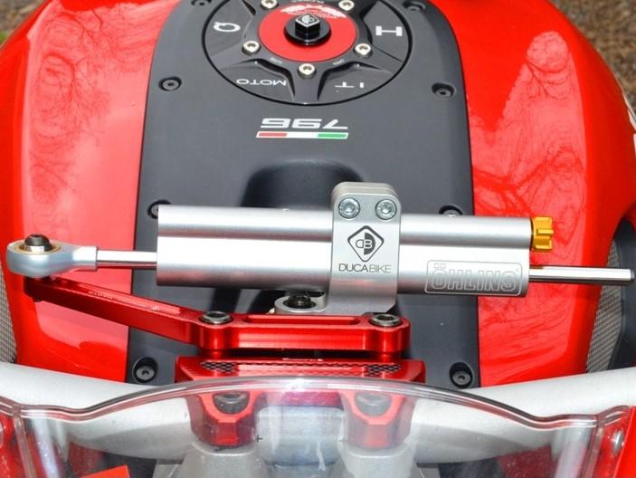 ÖHLINS SD000 Ducati Steering Damper (63 mm; silver) – Accessories in the Motodeal Motorcycle Aftermarket Accessories and Parts Online Shop