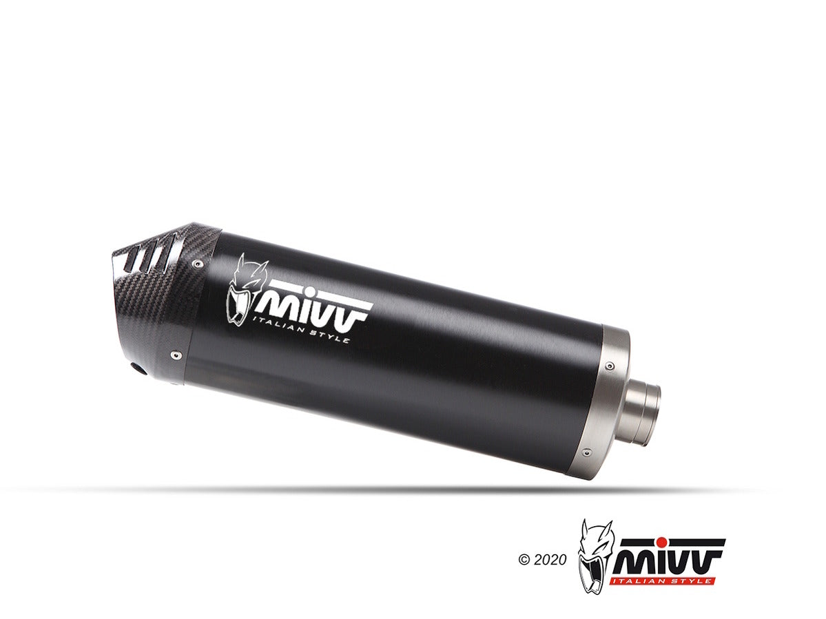 MIVV VO.003 VOGE VALICO 900 DSX ( 2024+ ) Slip-on Exhaust "Oval" (black + carbon cap; approved) – Accessories in the 2WheelsHero Motorcycle Aftermarket Accessories and Parts Online Shop