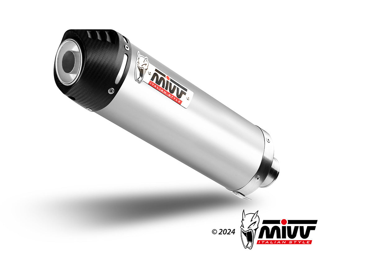 MIVV S.052 SUZUKI GSX-R 1300 Hayabusa ( 2008 / 17 ) Dual Slip-on Exhaust "Oval" (titanium + carbon cap; approved) – Accessories in the 2WheelsHero Motorcycle Aftermarket Accessories and Parts Online Shop