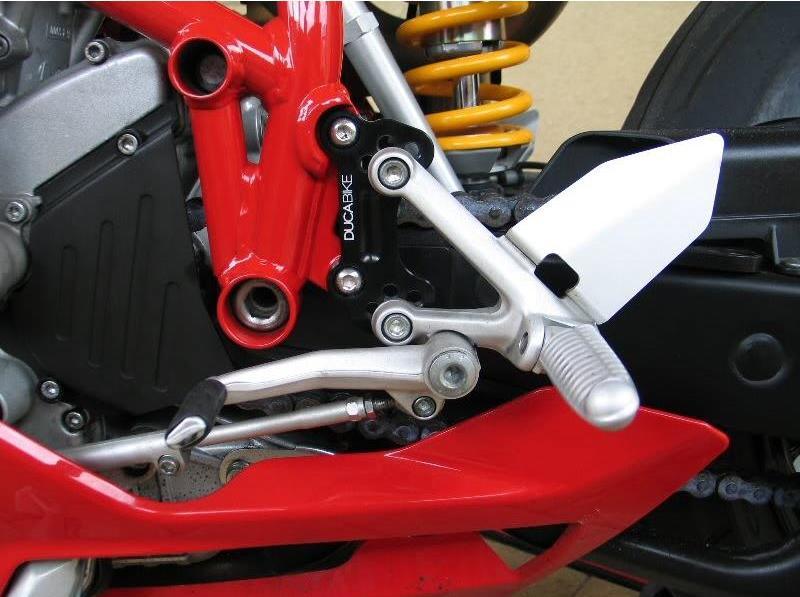 PAP02 - DUCABIKE Ducati Superbike 749/999 Adjustable Rearset Supports – Accessories in the Motodeal Motorcycle Aftermarket Accessories and Parts Online Shop