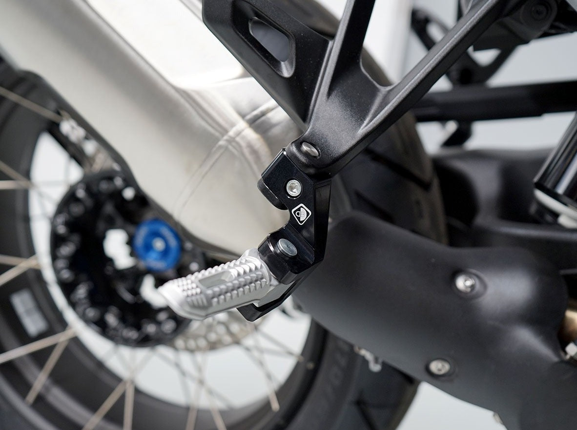 PAP05 - DBK BMW R1300GS (2024+) Passenger Footpeg Kit – Accessories in the Motodeal Motorcycle Aftermarket Accessories and Parts Online Shop