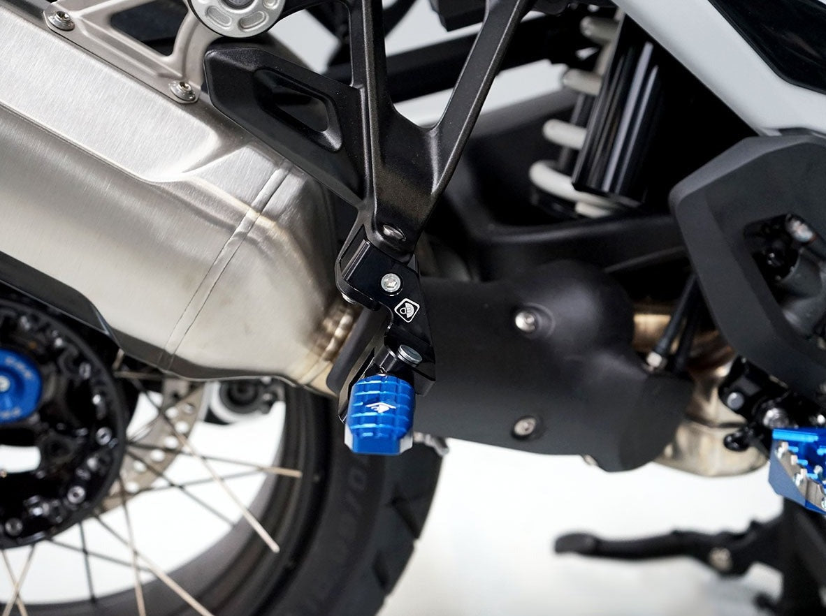 PAP05 - DBK BMW R1300GS (2024+) Passenger Footpeg Kit – Accessories in the Motodeal Motorcycle Aftermarket Accessories and Parts Online Shop