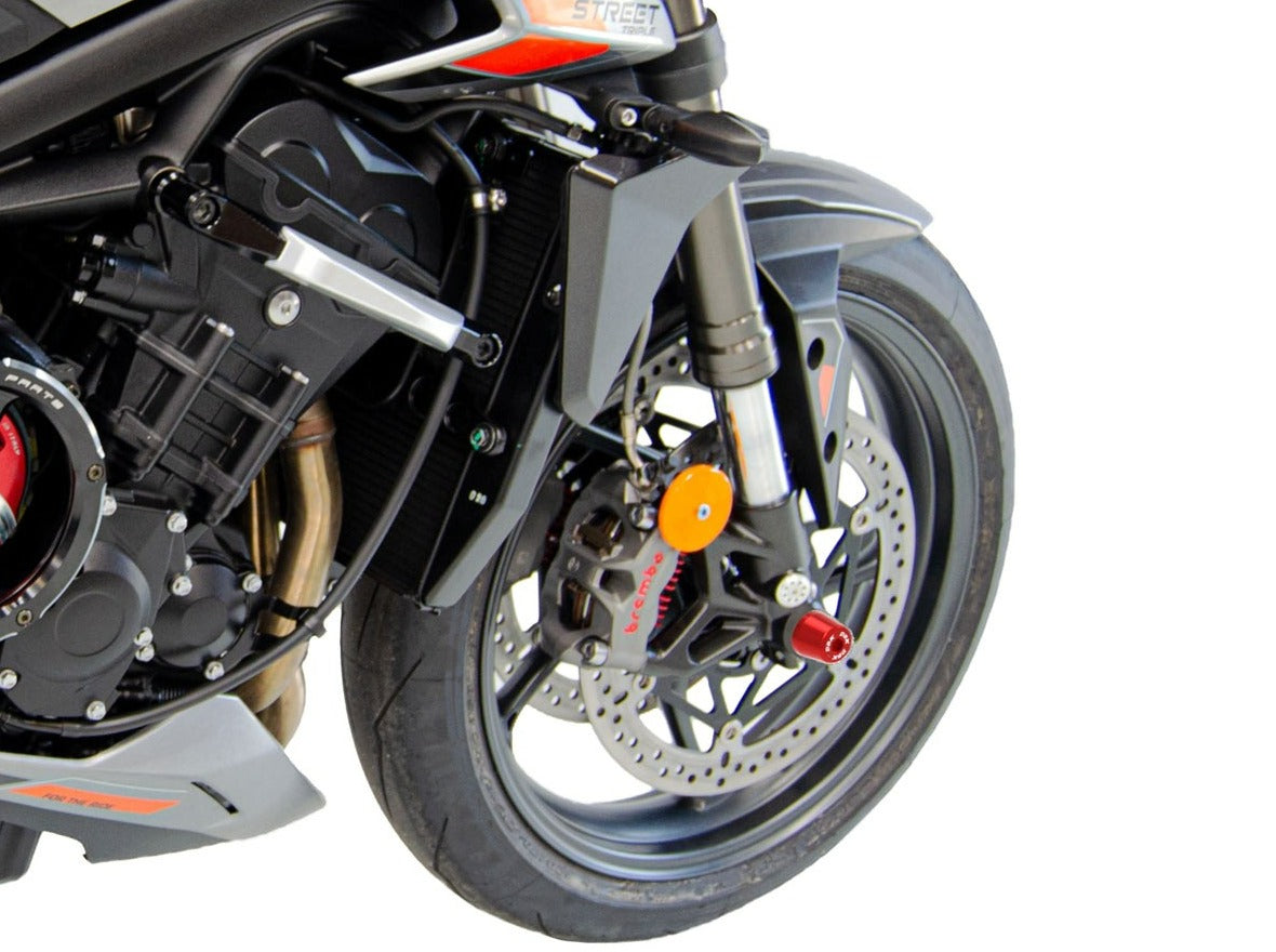 PFAN04 - DBK Triumph Street Triple 765 S / R / RS (2017+) Front Wheel Protection Sliders – Accessories in the Motodeal Motorcycle Aftermarket Accessories and Parts Online Shop