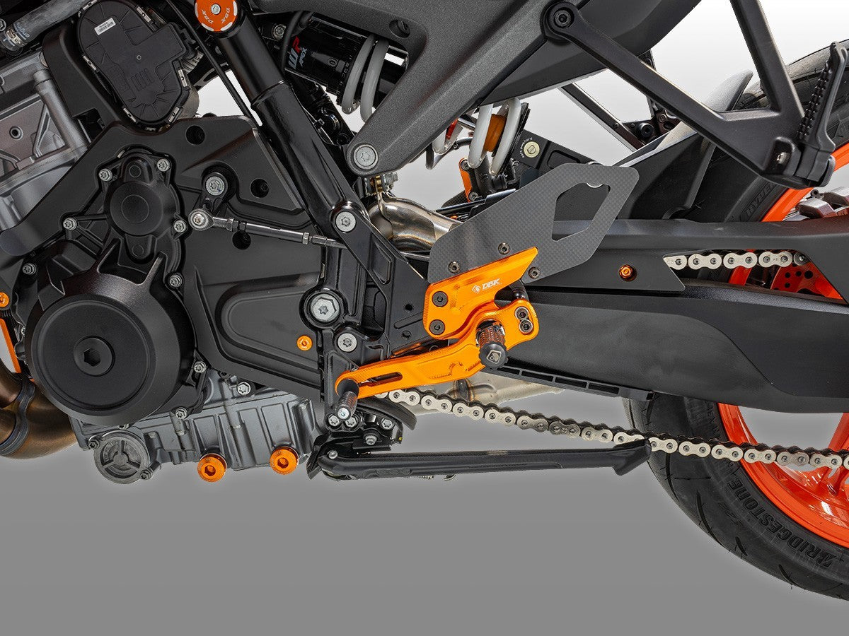 DBK DUCABIKE PRKTM01 KTM 990 DUKE (2024+) Adjustable Rearset (pilot) – Accessories in the Motodeal Motorcycle Aftermarket Accessories and Parts Online Shop